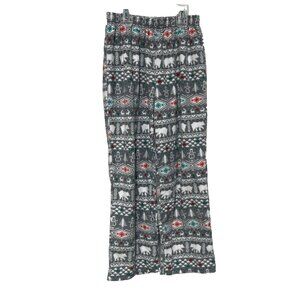 Wondershop Girls Sz 8 Pajama Pants Fleece Straight Leg Winter Holiday Fair Isle